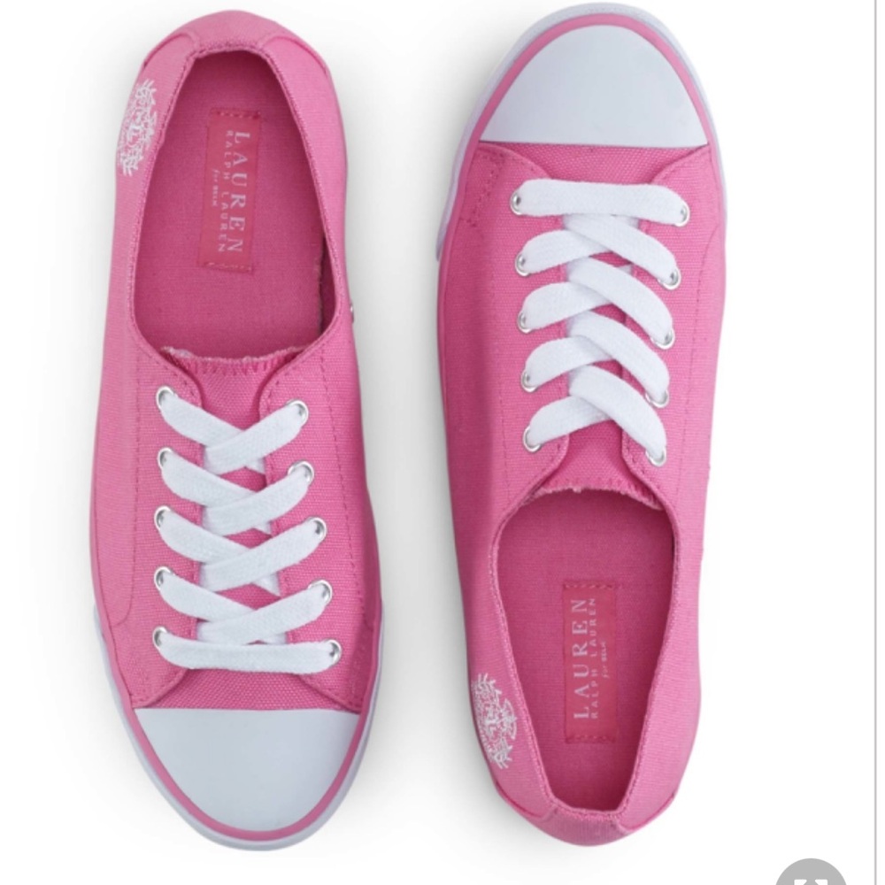 Ralph Lauren Breast Cancer Awareness pink sneakers size 7